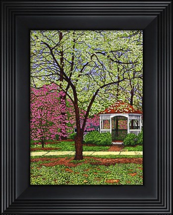 Framed Springtime In The Park Print
