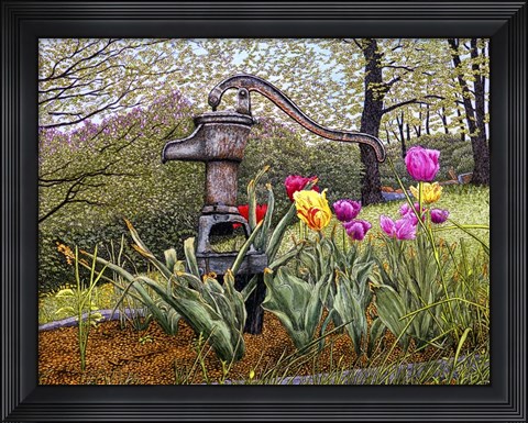 Framed Sunflower Duet Print