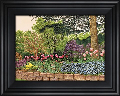 Framed Tulips And Lilacs Print