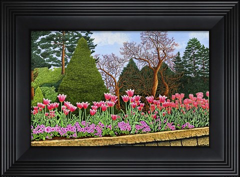 Framed Tulips At Longwood Gardens III, Kennett Square Pa Print