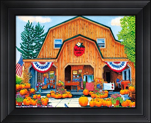 Framed Weiss Farms Pumpkins Print