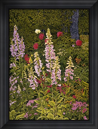 Framed Foxglove &amp; Peonies Print