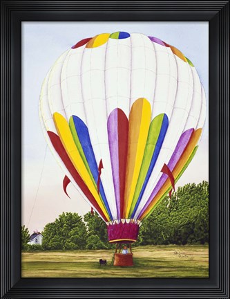 Framed Hot Air Balloon Print