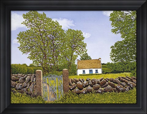 Framed Irish Cottage Print