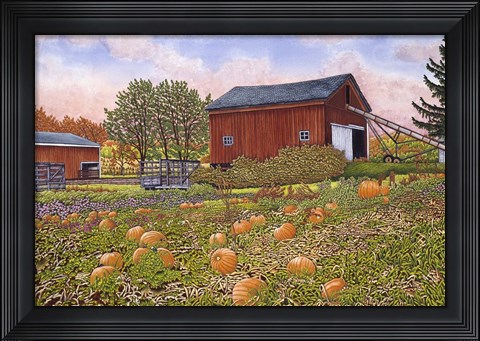 Framed Pumpkin Patch Print