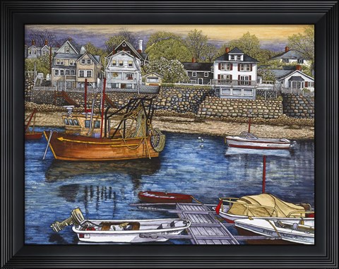 Framed Rockport Harbor Print