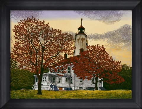 Framed Sandy Hook Lighthouse Print