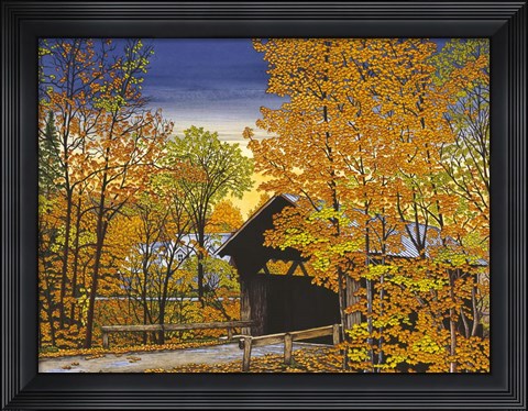 Framed Stowe Hollow Bridge Print