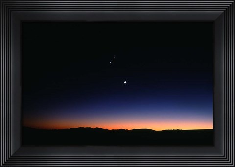 Framed Moon Planets Print
