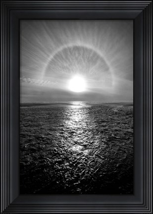 Framed Sun Halo Streak Silver Print
