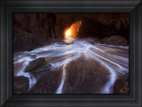 Framed Cave Horiz 2 Print