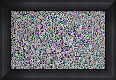 Framed Vibrant Sea Foam Print