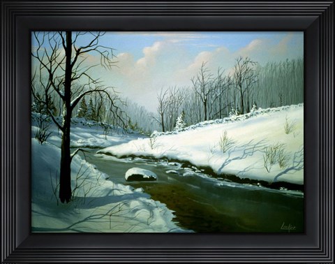 Framed Winter Landscape 4 Print