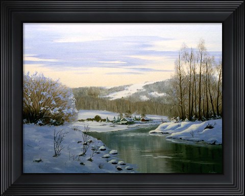 Framed Winter Landscape 5 Print
