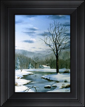 Framed Winter Landscape 6 Print