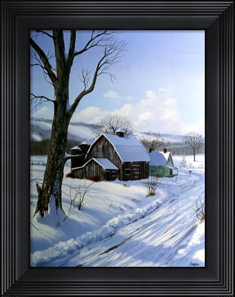 Framed Winter Landscape 7 Print