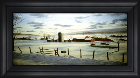 Framed Winter Landscape 9 Print