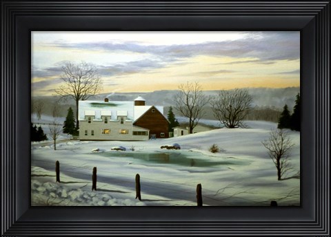 Framed Winter Landscape 11 Print