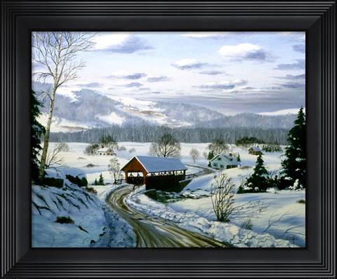 Framed Winter Landscape 15 Print
