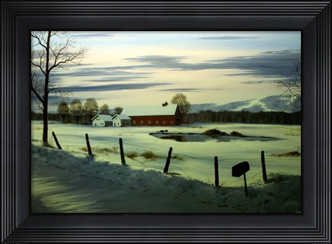 Framed Winter Landscape 17 Print