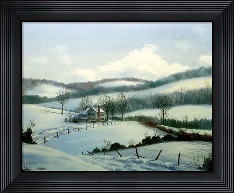 Framed Winter Landscape 20 Print