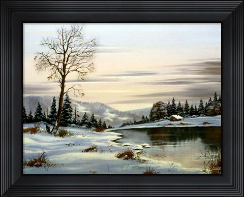Framed Winter Landscape 25 Print