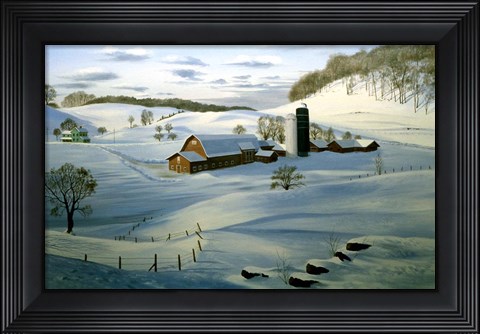 Framed Winter Landscape 26 Print