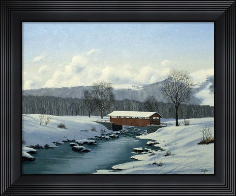 Framed Winter Landscape 29 Print
