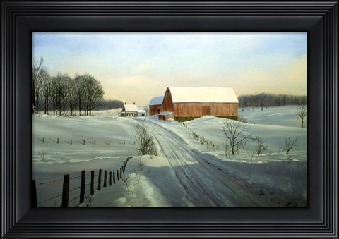 Framed Winter Landscape 33 Print