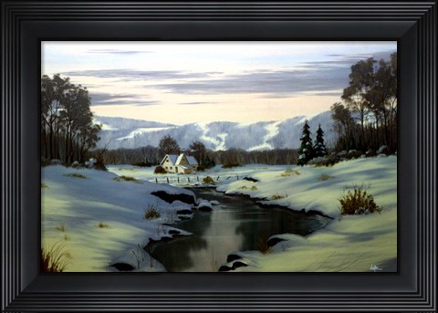 Framed Winter Landscape 34 Print