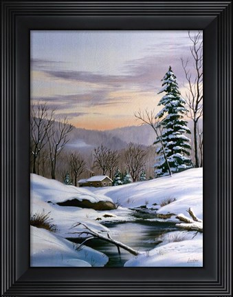 Framed Winter Landscape 36 Print