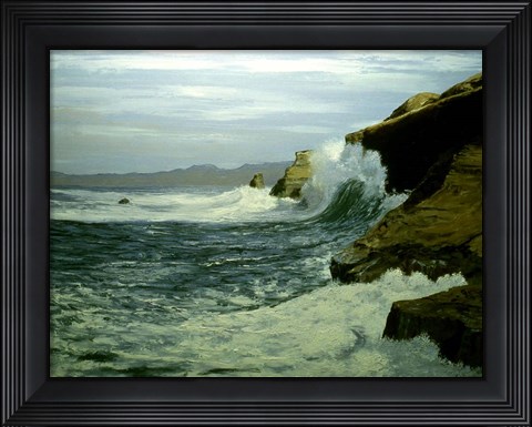 Framed Rough Waters Print
