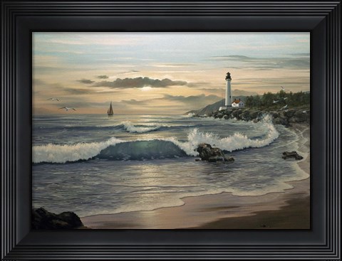 Framed Lighthouse 6 Print