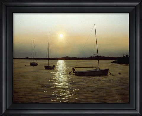 Framed Moored Print