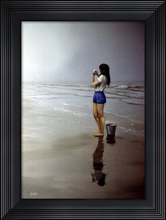Framed Day on the Beach 4 Print