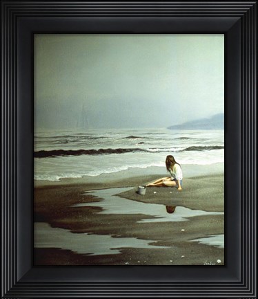 Framed Day on the Beach 6 Print