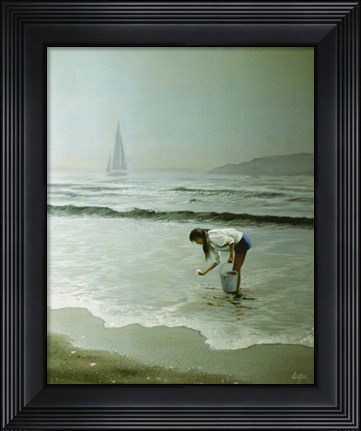 Framed Day on the Beach 10 Print