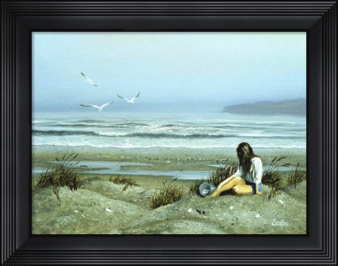 Framed Day on the Beach 12 Print