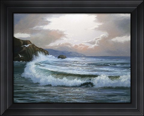 Framed Waves 4 Print