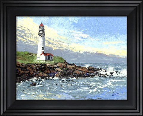 Framed Blue Point Light Print