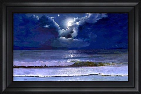 Framed Moonscape Print