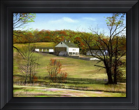 Framed Valley Forge Farm Print