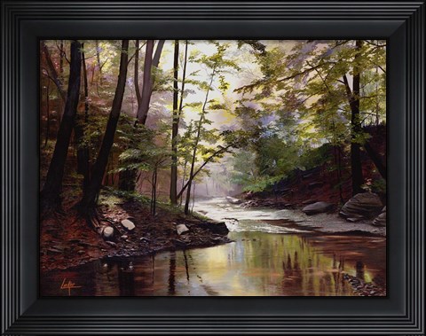 Framed Along The Wisschickon Print