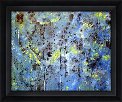 Framed Blue Forest Print