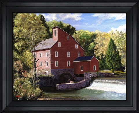 Framed Red Mill Print