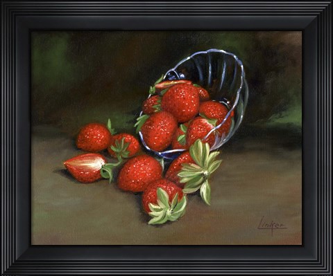 Framed Strawberries Print