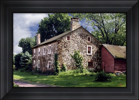 Framed Stone House 3 Print