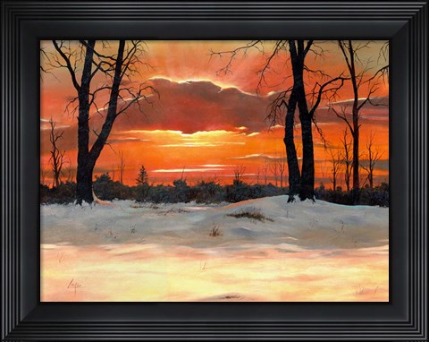 Framed Winter Shadows Print