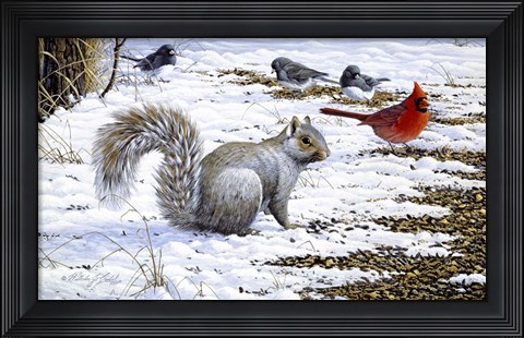 Framed Under The Feeder Print