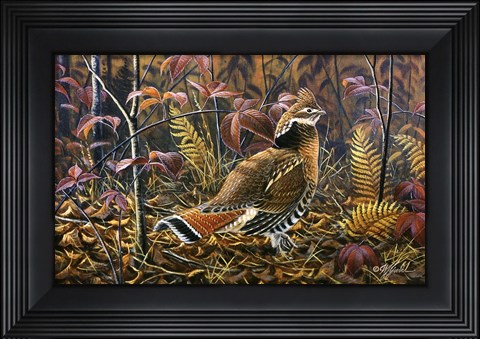 Framed Under The Brambles Print